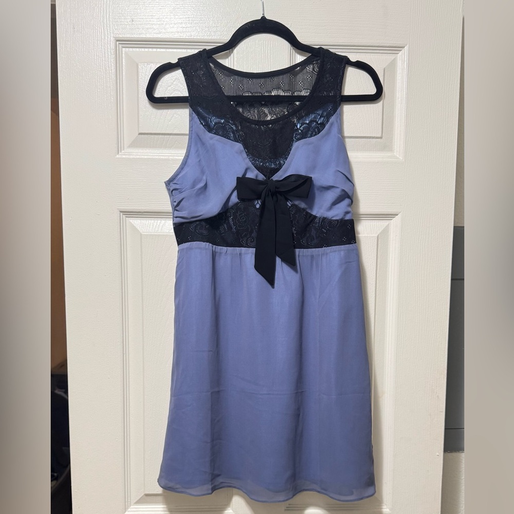 TCEC lavender and Navy Lace Mini Dress
